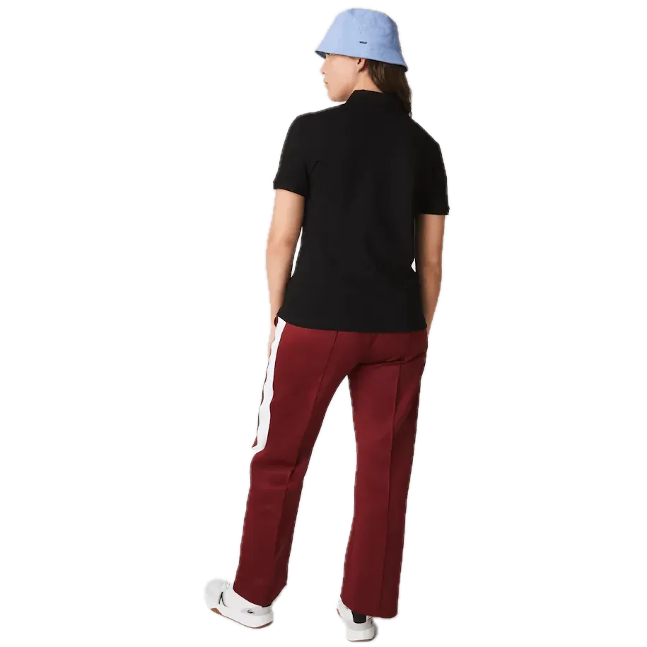 Polo Lacoste de Mujer en Piqué de Algodón Stretch Negro