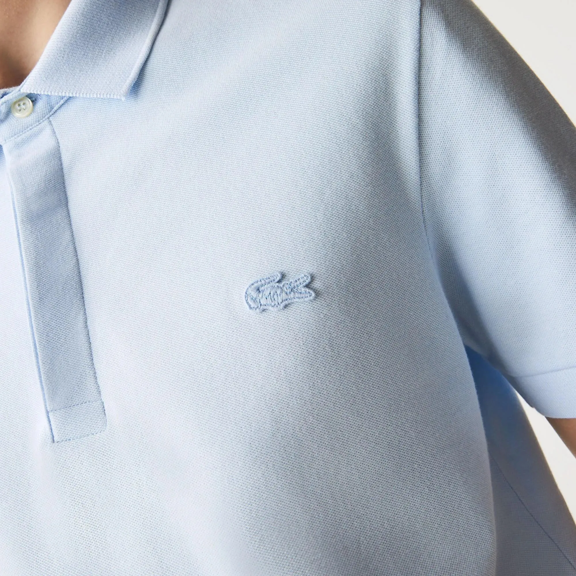Polo Lacoste Paris Regular Fit Bleu Clair