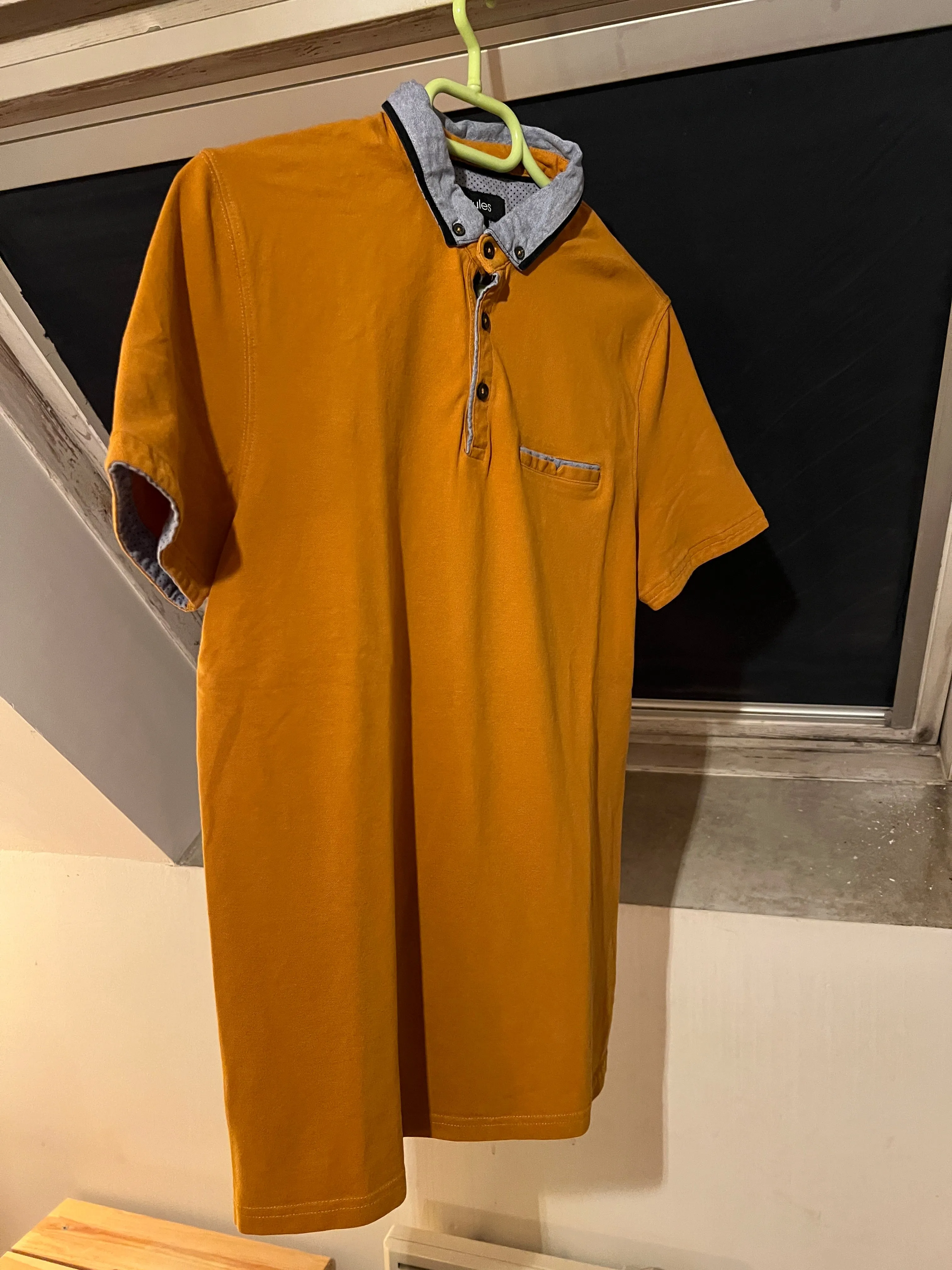 Polo manche courte col oxford