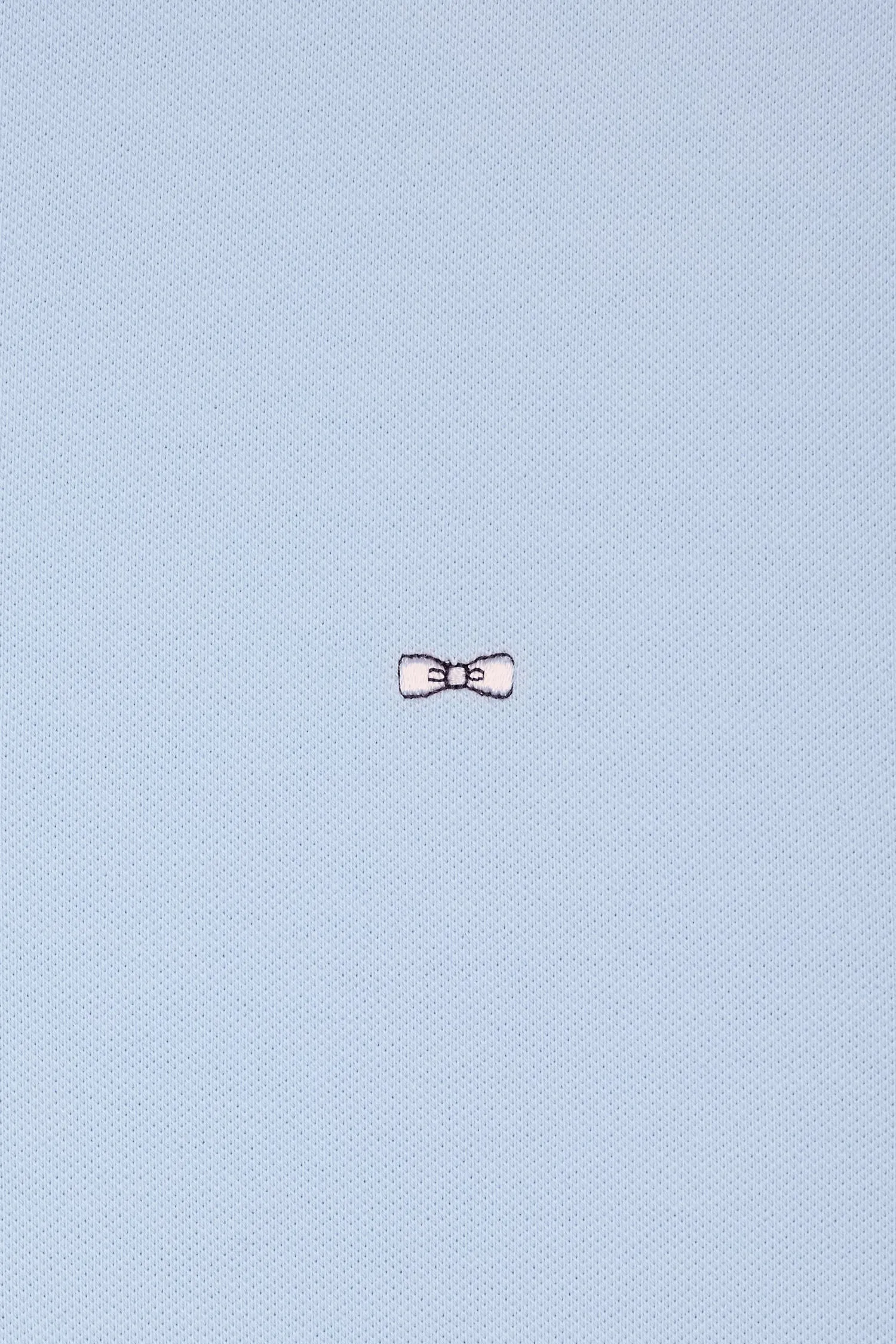 Polo à manches courtes en piqué coton stretch gris clair coupe ajustée