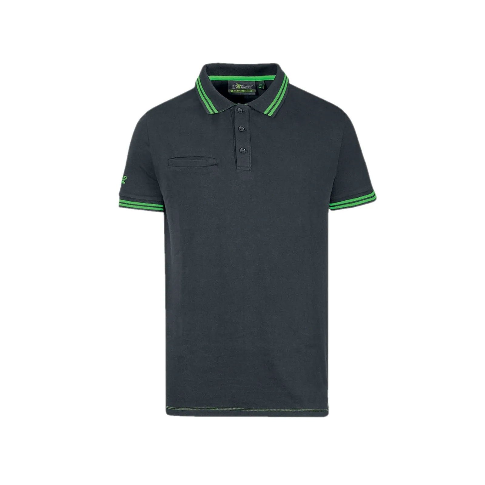Polo manica corta estiva colore giallo, arancio o verde taglie da M a 2XL Upower WAY