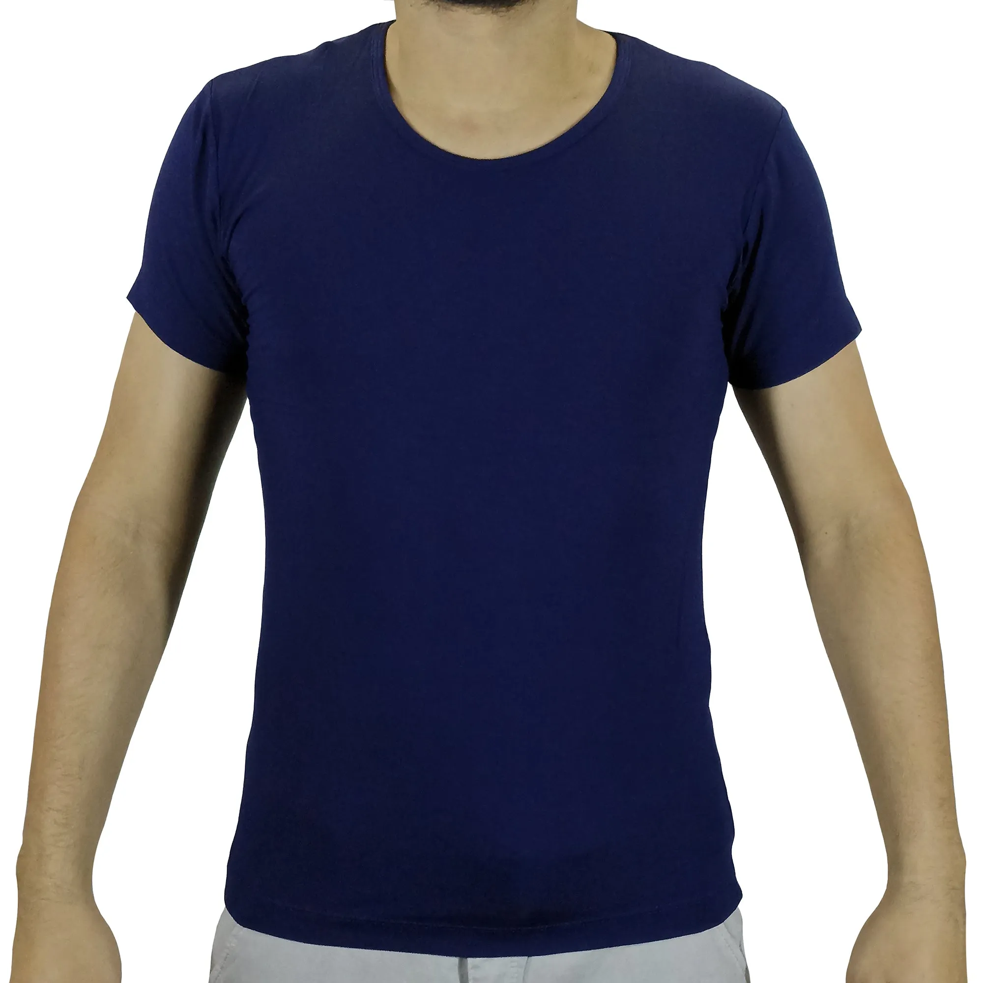 Polo Moda Lycrado Para Hombre - Azul