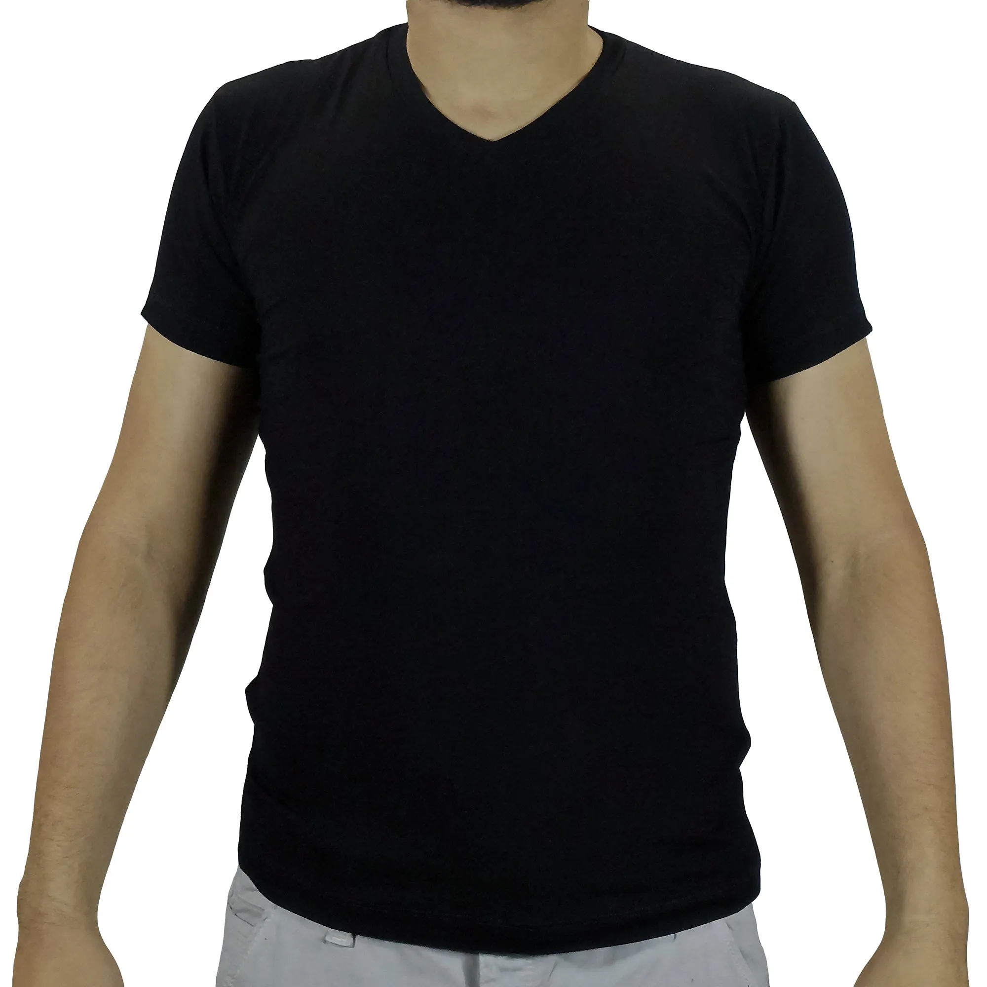 Polo Moda Lycrado Para Hombre - Negro