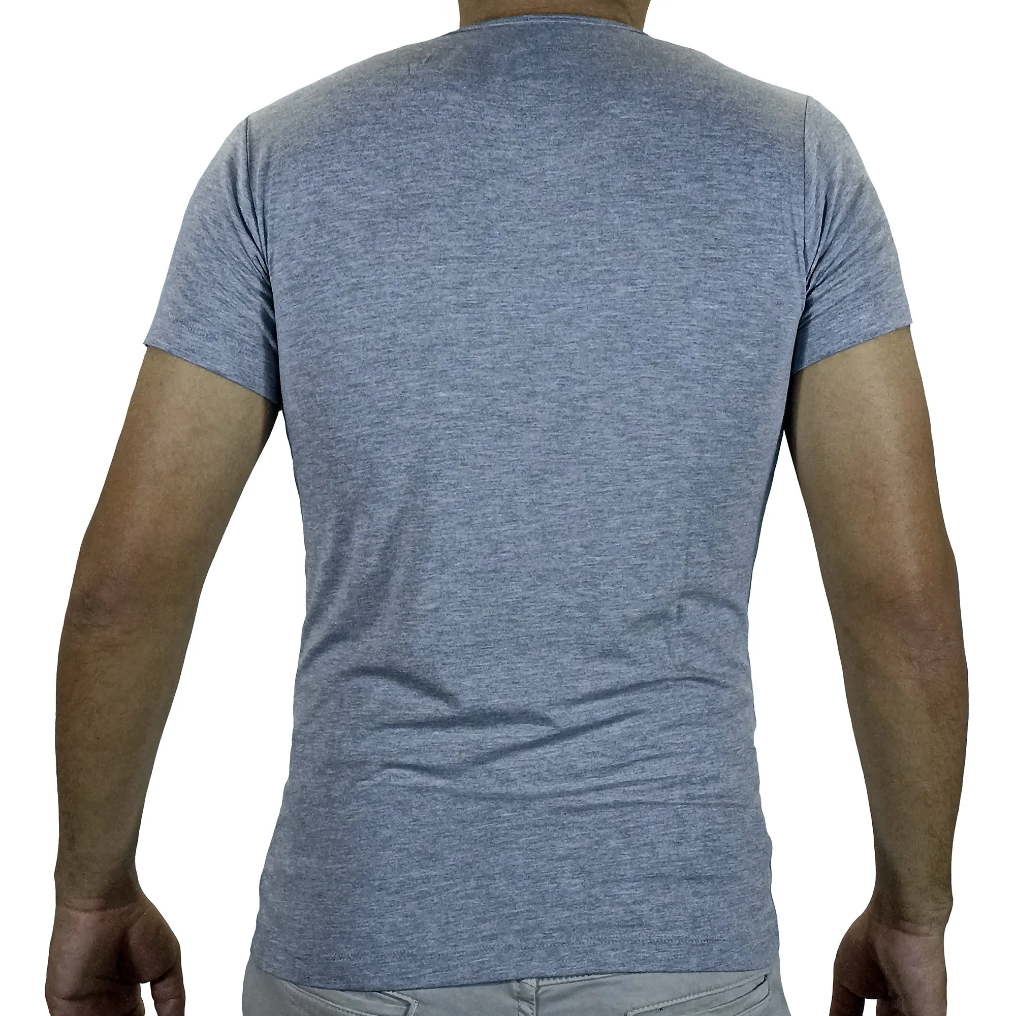 Polo Moda Lycrado Para Hombre - Plomo