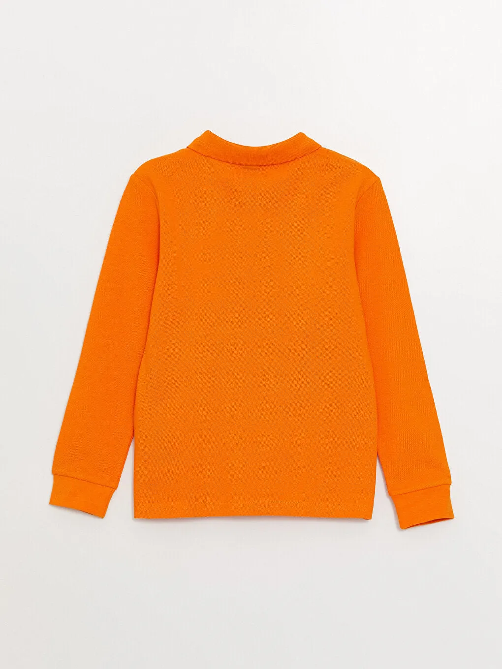 Polo Neck Basic Long Sleeve Boys T-Shirt