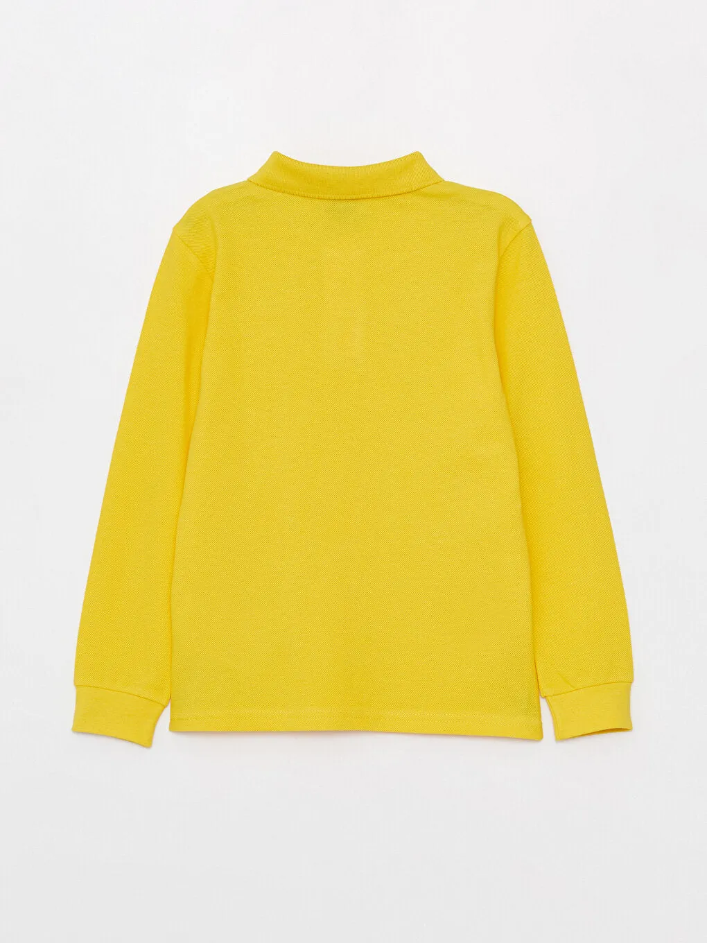 Polo Neck Basic Long Sleeve Boys T-Shirt