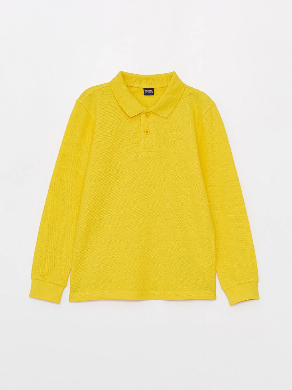 Polo Neck Basic Long Sleeve Boys T-Shirt