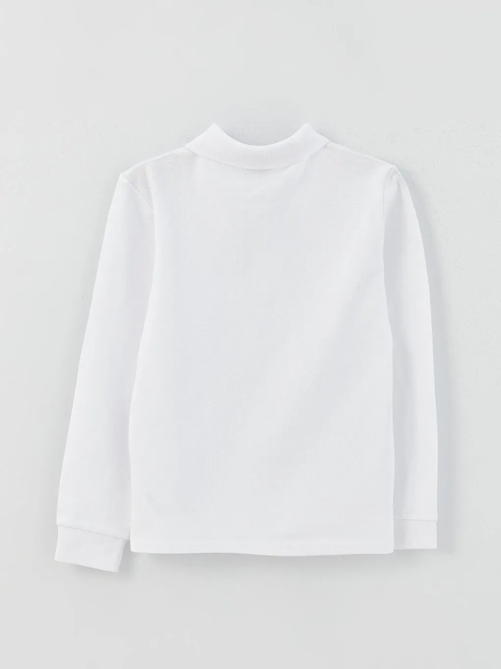 Polo Neck Basic Long Sleeve Boys T-Shirt