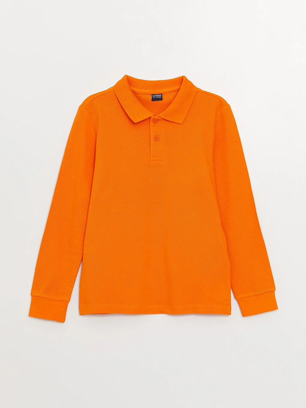 Polo Neck Basic Long Sleeve Boys T-Shirt