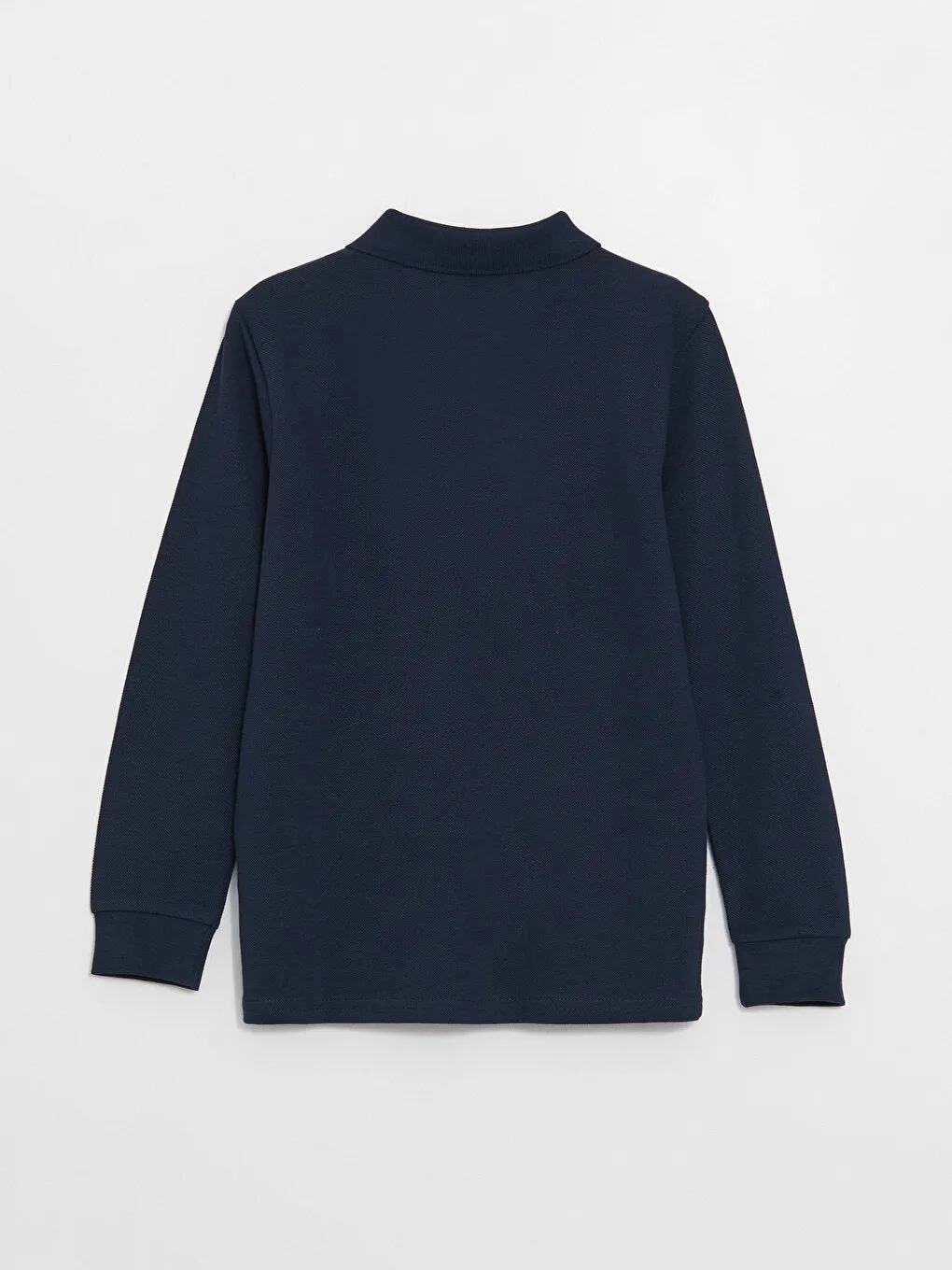 Polo Neck Basic Long Sleeve Boys T-Shirt