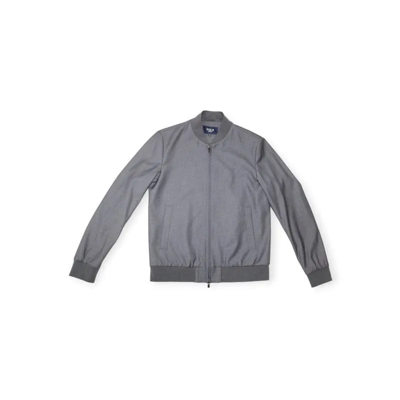 Polo Slim Fit Bomber Jacket Grey