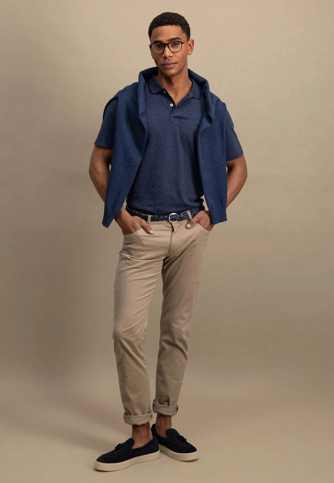 Poloshirt aus Baumwolle mit Logo Detail
