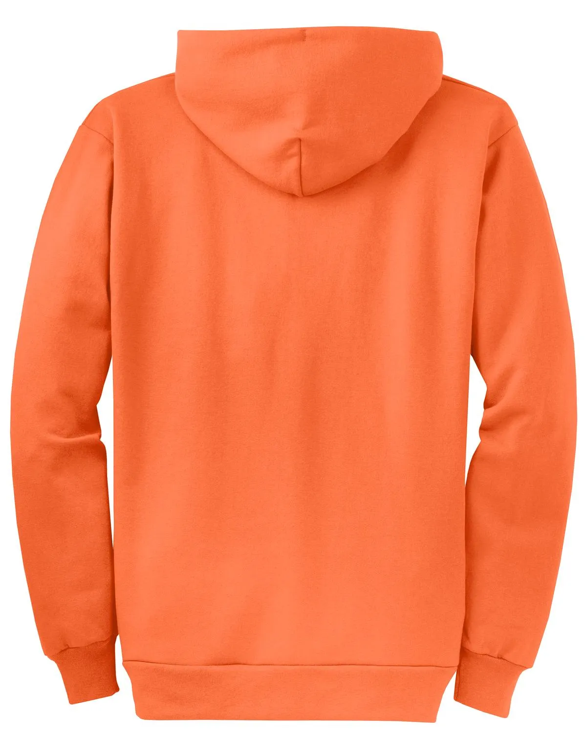 Port & Company Core Fleece Full-Zip Hooded Sweatshirt. PC78ZH Neon Orange