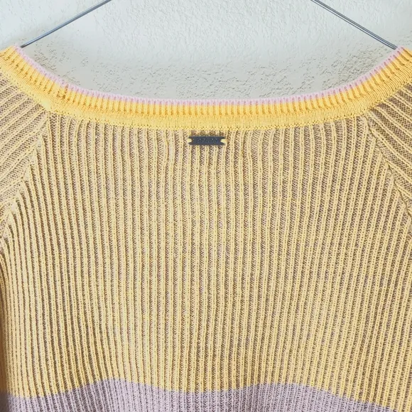 Prana Long sleeve Cotton Branagan Style Color block Striped Sweater Sz: Small