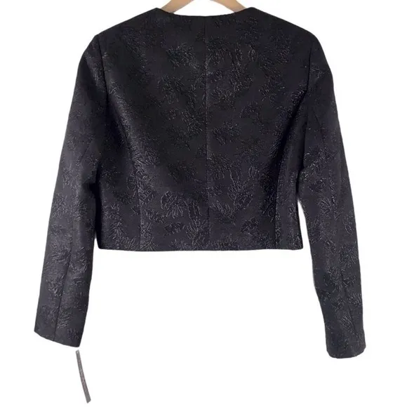 PRESTON &amp; YORK Black Embellished Evening Open Jacket