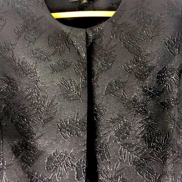 PRESTON &amp; YORK Black Embellished Evening Open Jacket
