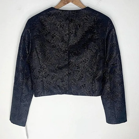 PRESTON &amp; YORK Black Embellished Evening Open Jacket