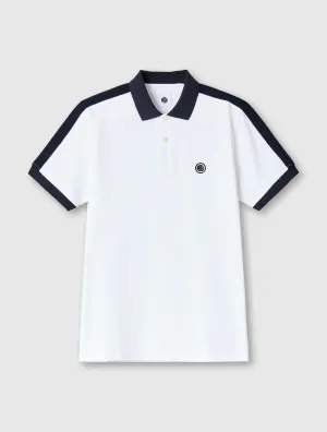 Pretty Green Denton Polo White/Black