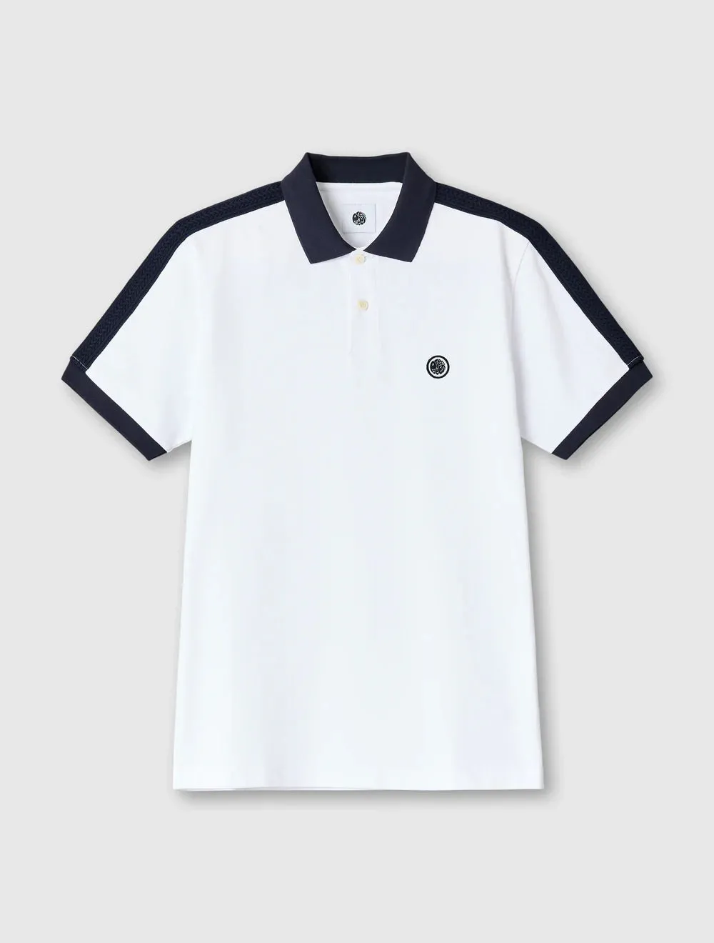 Pretty Green Denton Polo White/Black