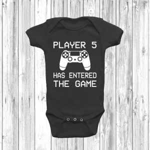 PS Player 5 Has Entered The Game Baby Grow
