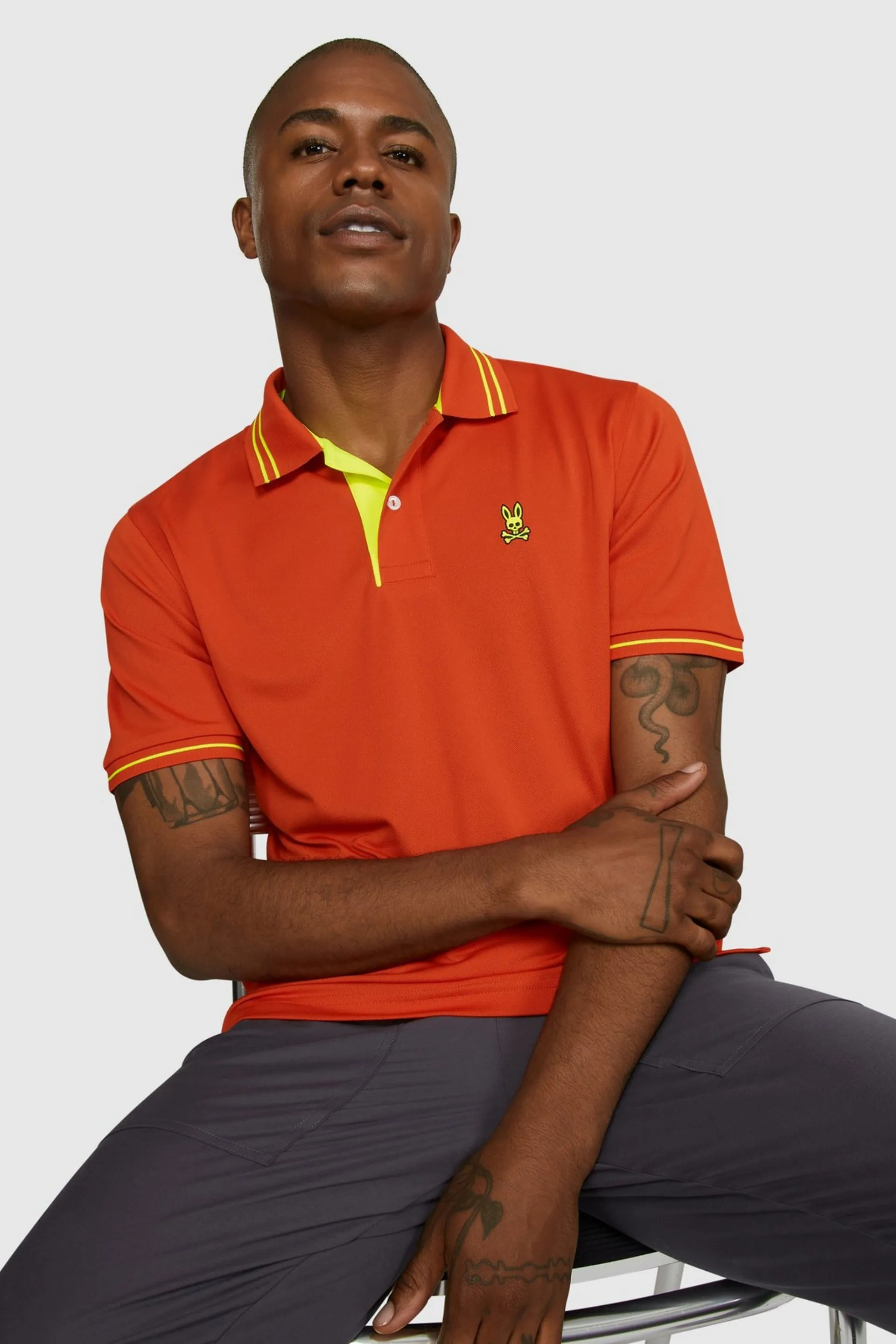 Psycho Bunny Seaton Sport Polo - Bonfire
