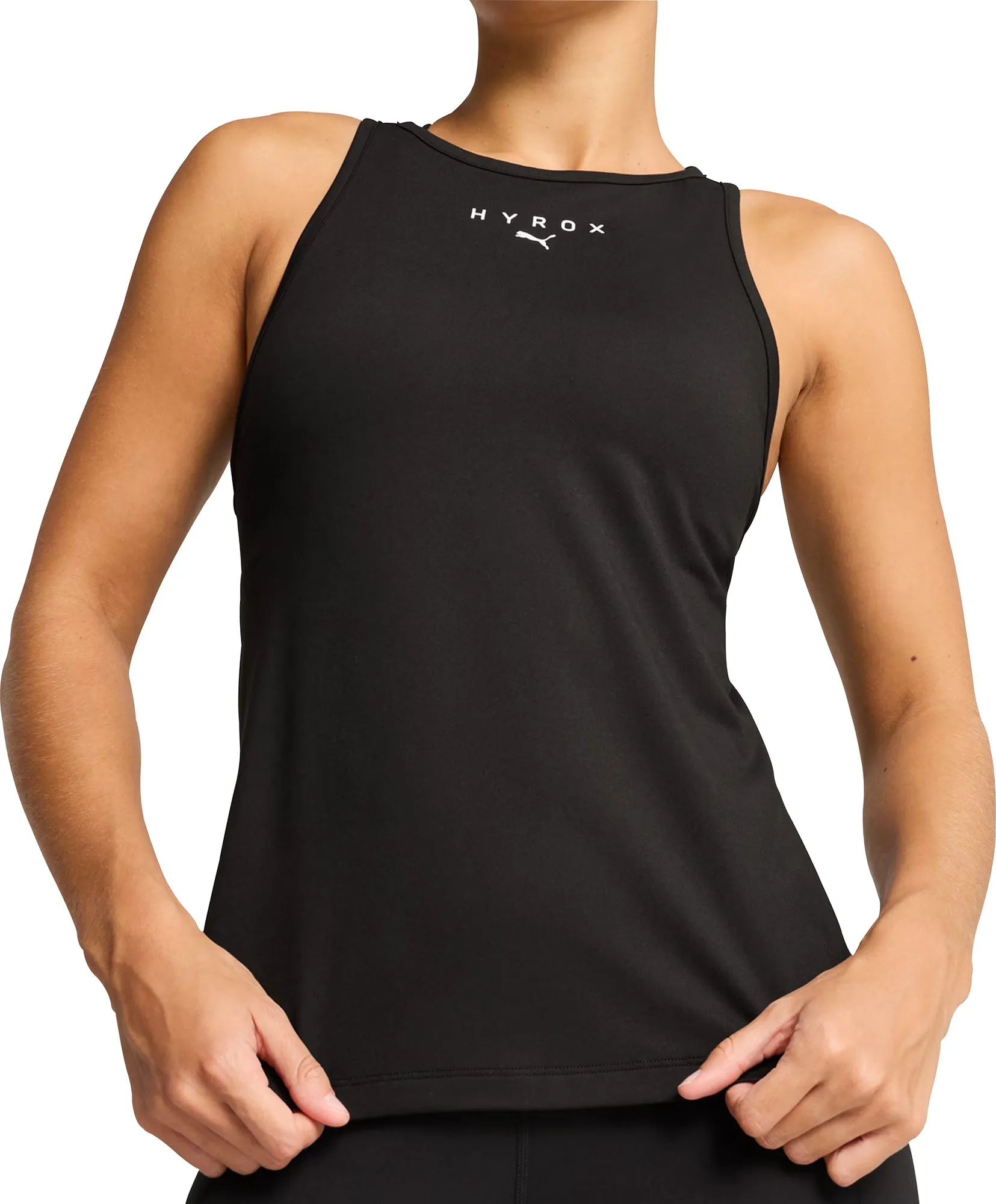 Puma X HYROX Cloudspun Racer Back Womens Training Vest Tank Top - Black