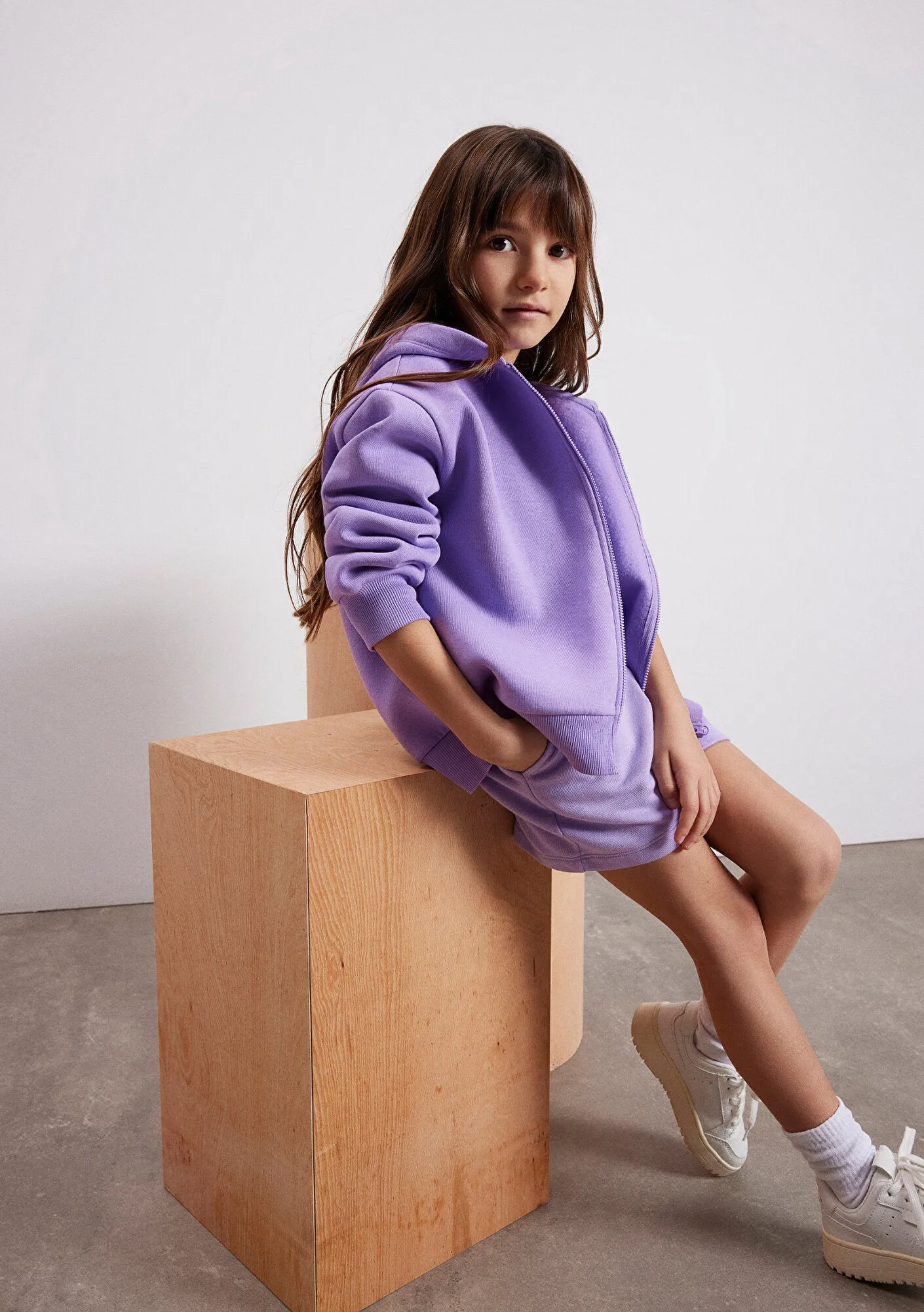 Purple Zip Up Sweatshirt