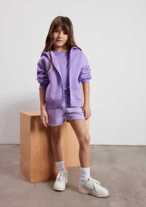 Purple Zip Up Sweatshirt