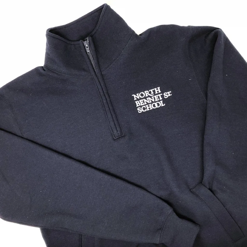 Quarter Zip Embroidered Sweatshirt
