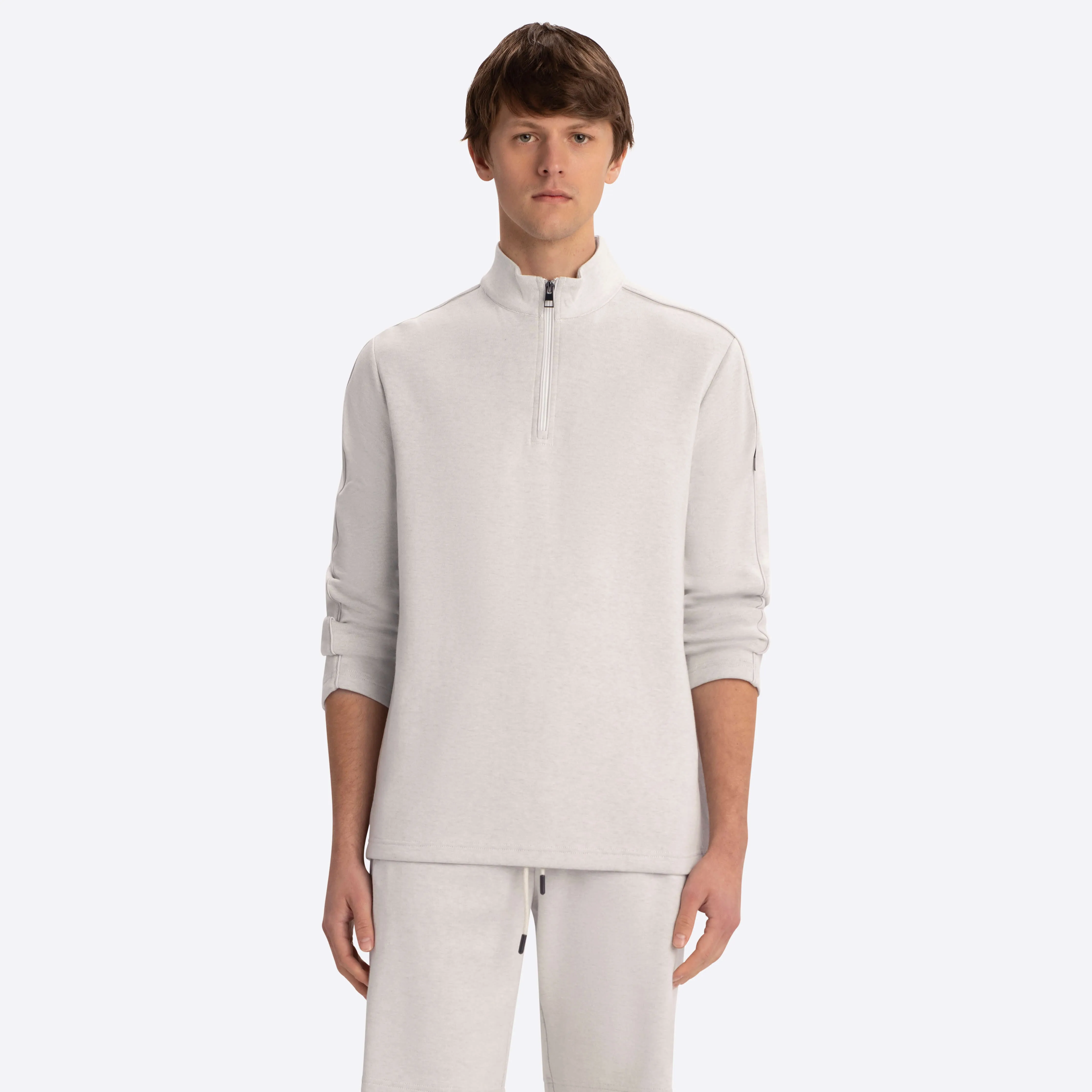 Quarter Zip Mock Neck Sweatshirt