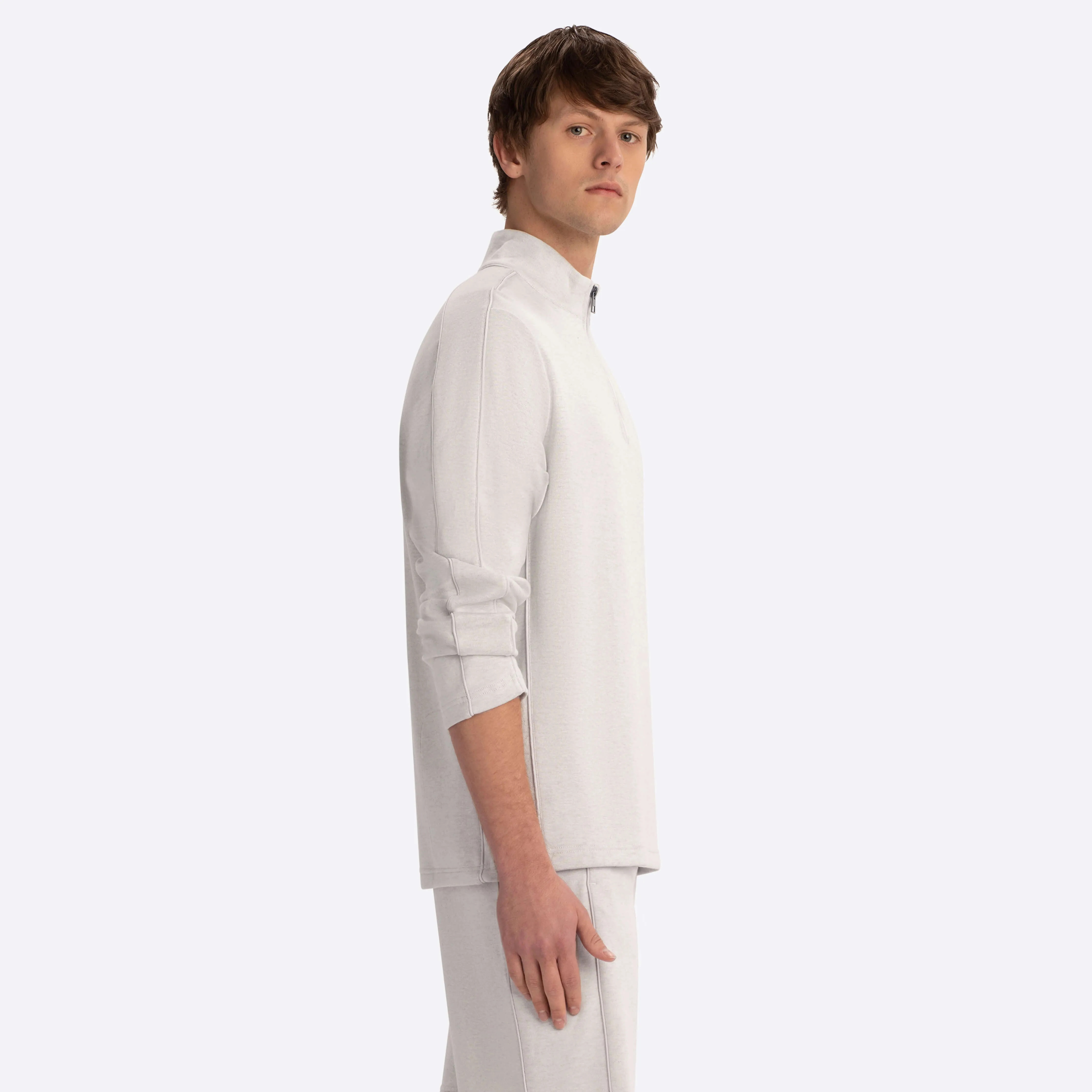 Quarter Zip Mock Neck Sweatshirt