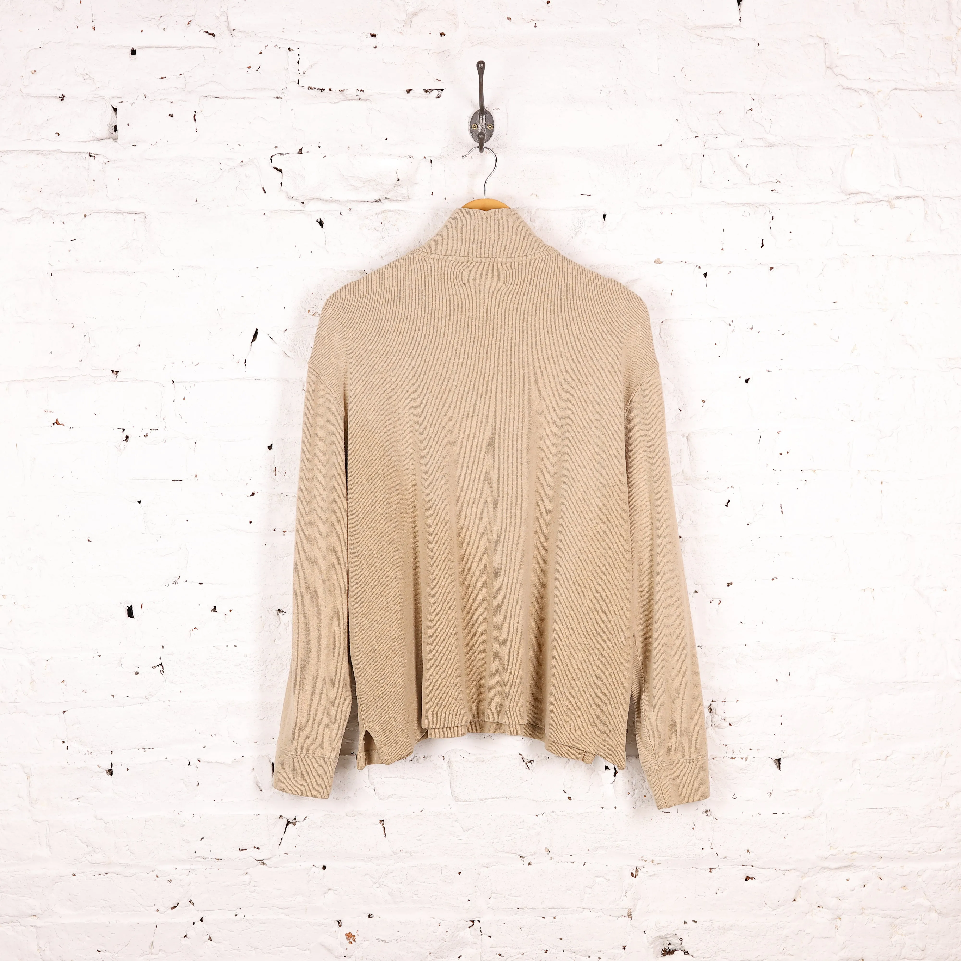 Ralph Lauren 1/4 Zip Sweatshirt - Beige -