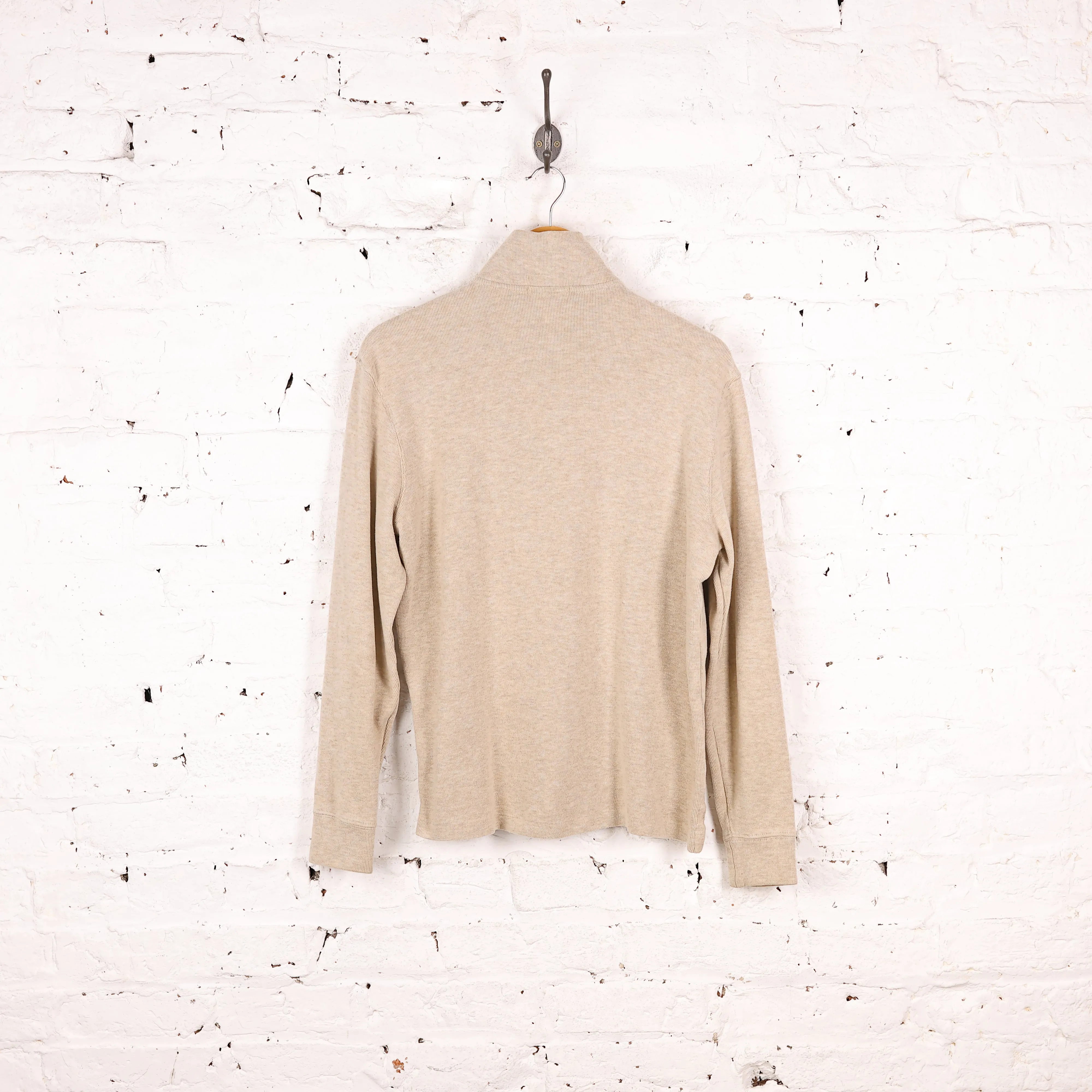 Ralph Lauren 1/4 Zip Sweatshirt - Beige - S