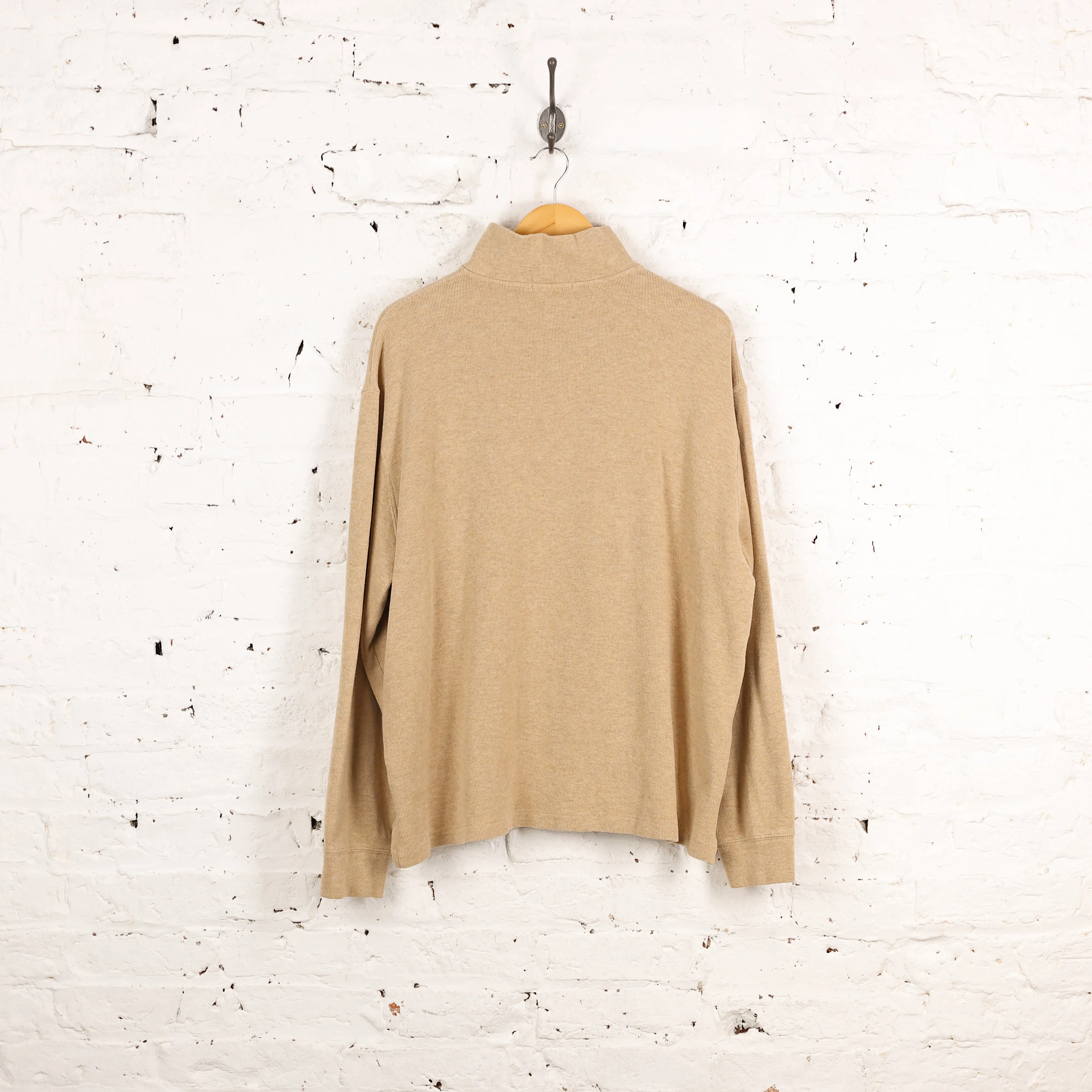Ralph Lauren 1/4 Zip Sweatshirt - Beige - XL