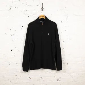 Ralph Lauren 1/4 Zip Sweatshirt - Black - L