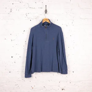 Ralph Lauren 1/4 Zip Sweatshirt - Blue - L