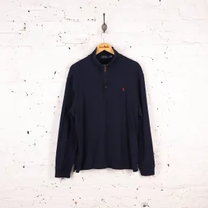 Ralph Lauren 1/4 Zip Sweatshirt - Blue - L