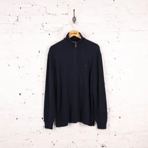 Ralph Lauren 1/4 Zip Sweatshirt - Blue - M