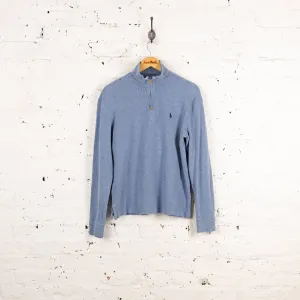 Ralph Lauren 1/4 Zip Sweatshirt - Blue - S