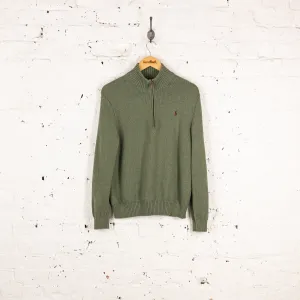 Ralph Lauren 1/4 Zip Sweatshirt - Green - M