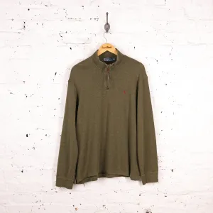 Ralph Lauren 1/4 Zip Sweatshirt - Green - XL