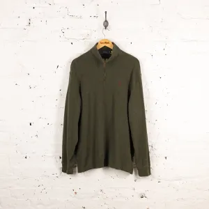 Ralph Lauren 1/4 Zip Sweatshirt - Green - XL