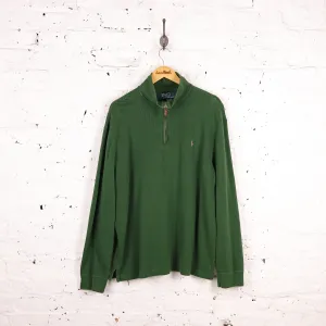 Ralph Lauren 1/4 Zip Sweatshirt - Green - XL