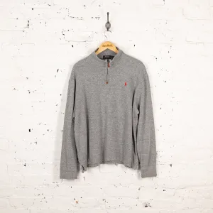 Ralph Lauren 1/4 Zip Sweatshirt - Grey - L