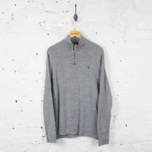 Ralph Lauren 1/4 Zip Sweatshirt - Grey - L