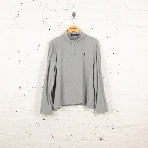 Ralph Lauren 1/4 Zip Sweatshirt - Grey - L