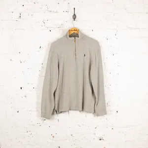 Ralph Lauren 1/4 Zip Sweatshirt - Grey - L