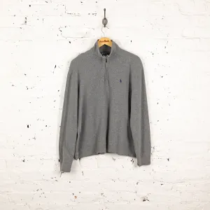 Ralph Lauren 1/4 Zip Sweatshirt - Grey - M