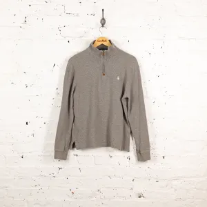 Ralph Lauren 1/4 Zip Sweatshirt - Grey - S