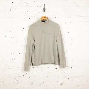 Ralph Lauren 1/4 Zip Sweatshirt - Grey - S